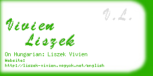 vivien liszek business card